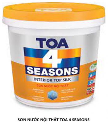 SƠN NƯỚC NỘI THẤT TOA 4 SEASONS TOP SILK BÓNG MỜ